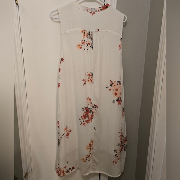 Gentle Fawn Gardenia Print Midi Dress Size Large White With Red,Pink & Green - Picture 7 of 10